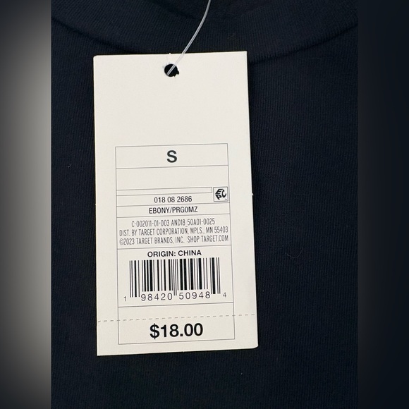 A New Day Black Ruffle Sleeve Blouse Size Small NWT - Picture 6 of 9